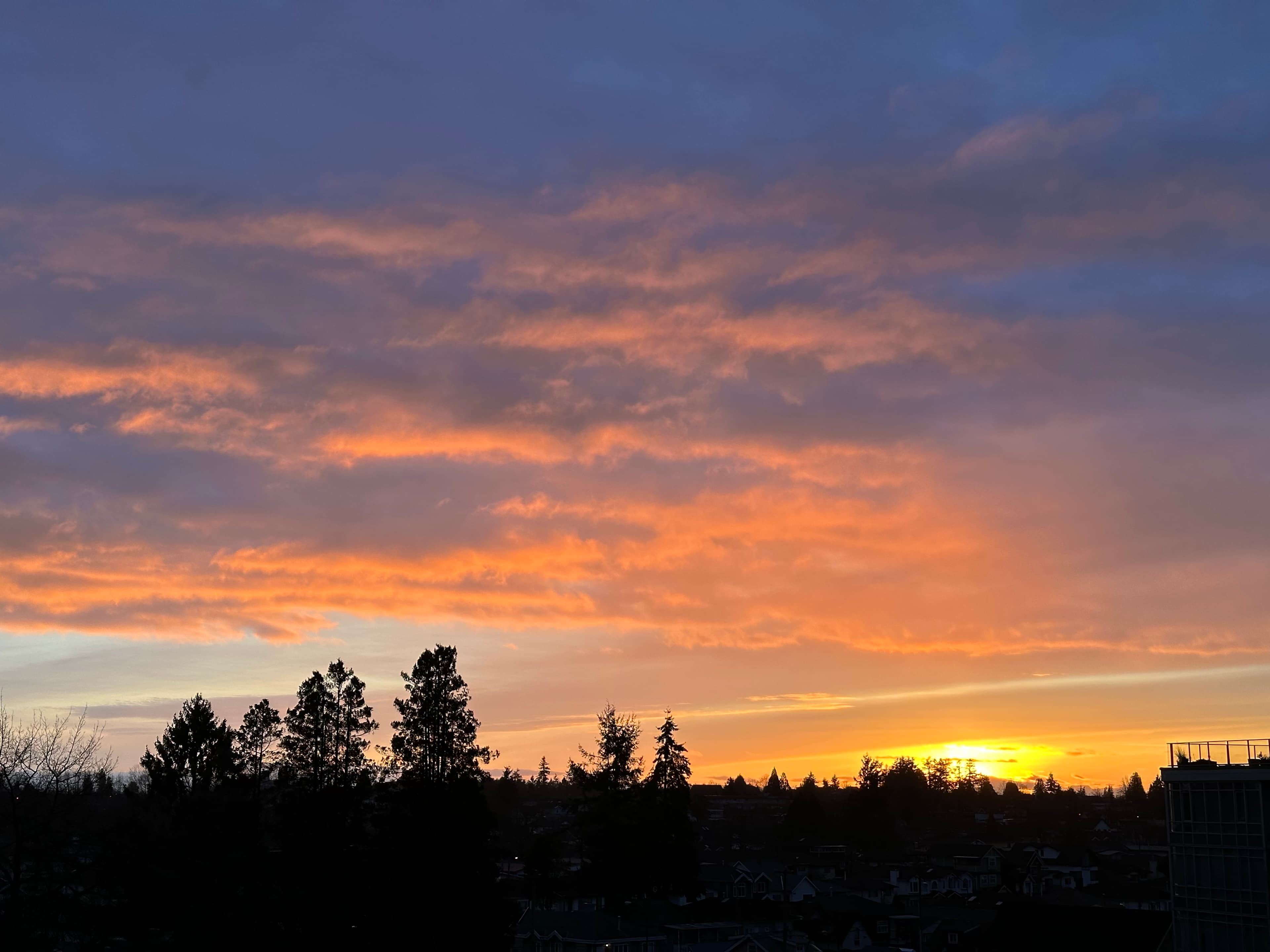 Vancouver sky at dawn